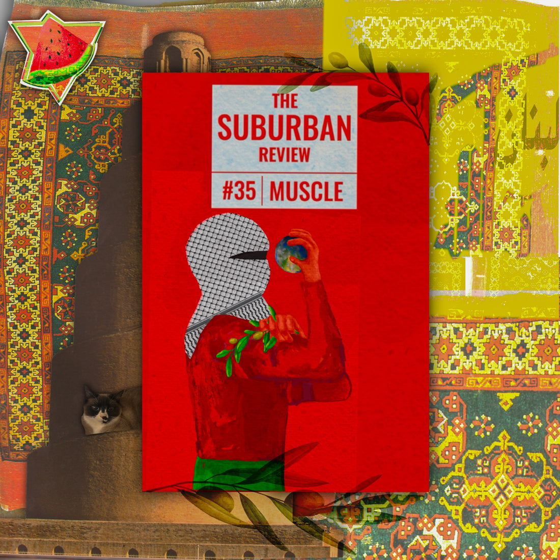 My cover art for The Suburban Review #35 Edition, Muscle