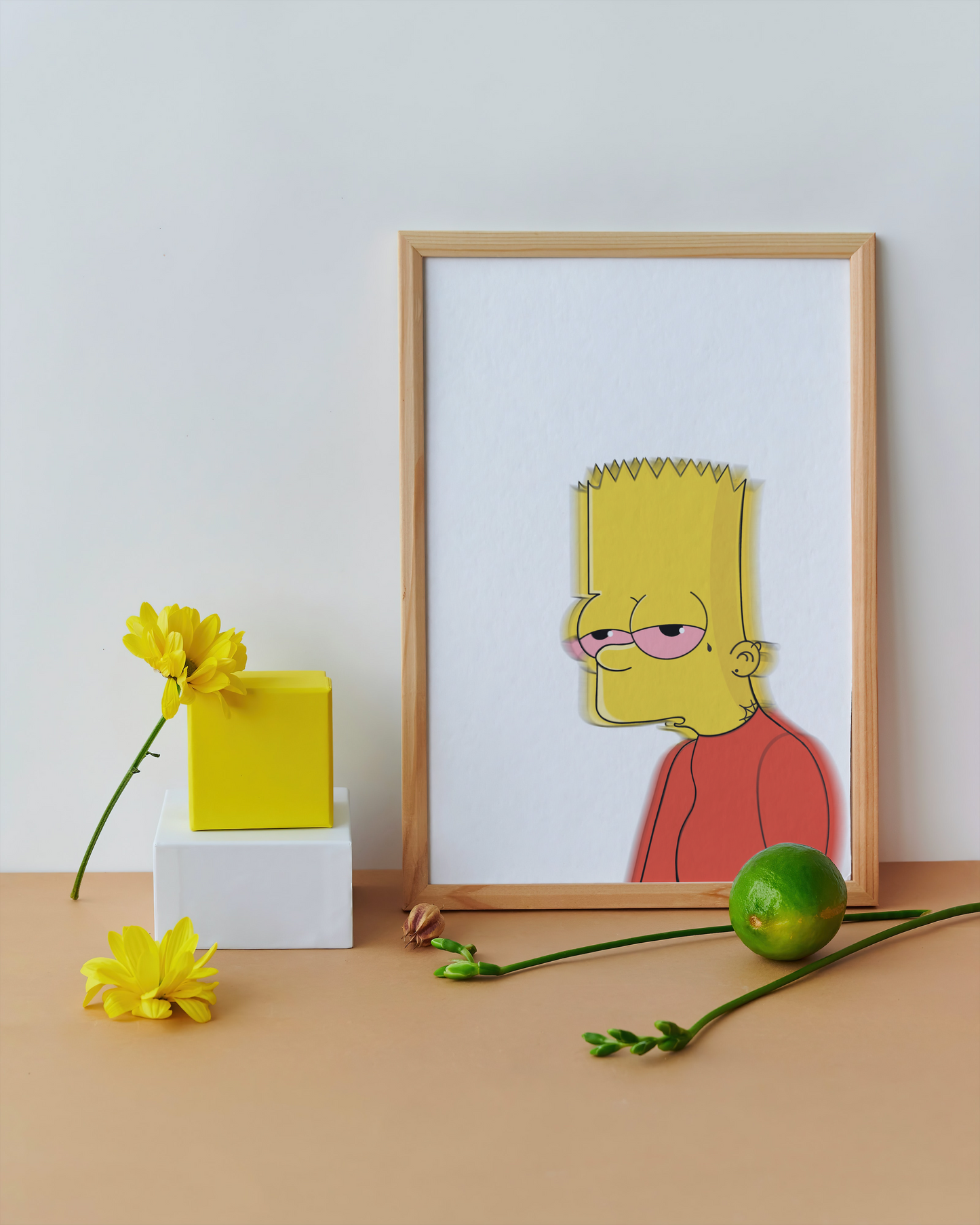 ‘Stoned Bart’ Art Print